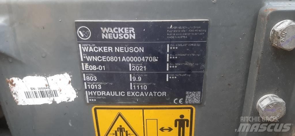 Wacker Neuson 803 Koparki gąsienicowe