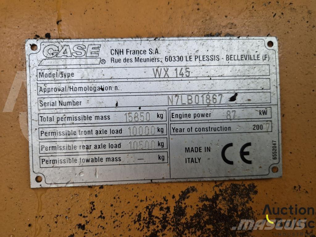 CASE WX 145 Koparki kołowe