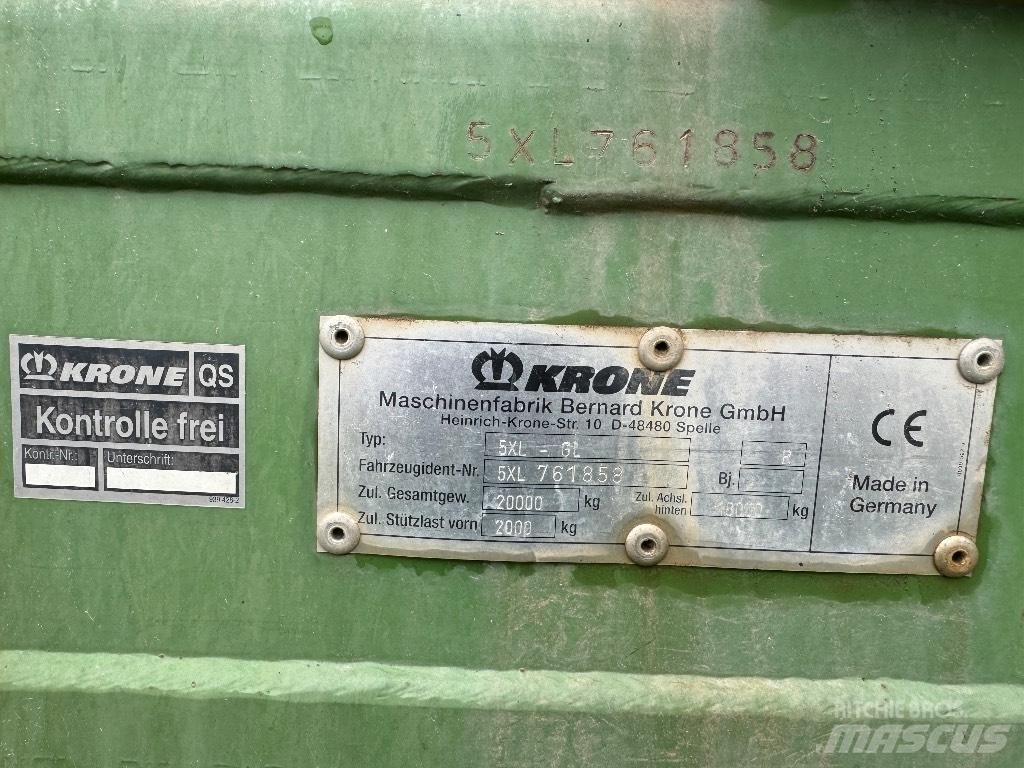 Krone 5 XL GL Przyczepy samozaładowcze