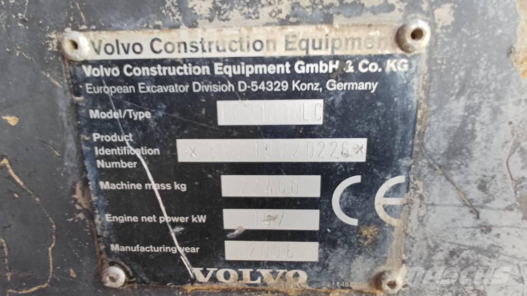 Volvo EC 210 B N LC Koparki gąsienicowe