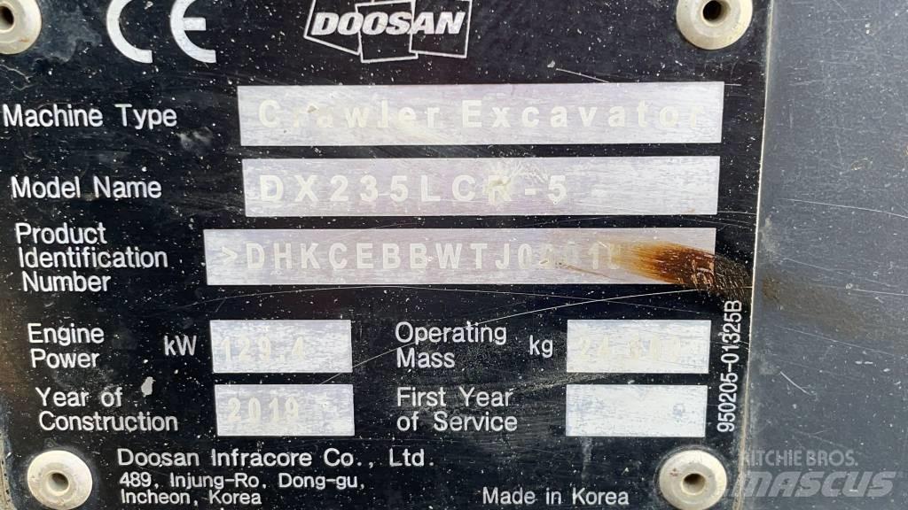 Doosan DX 235 LCR-5 Koparki gąsienicowe