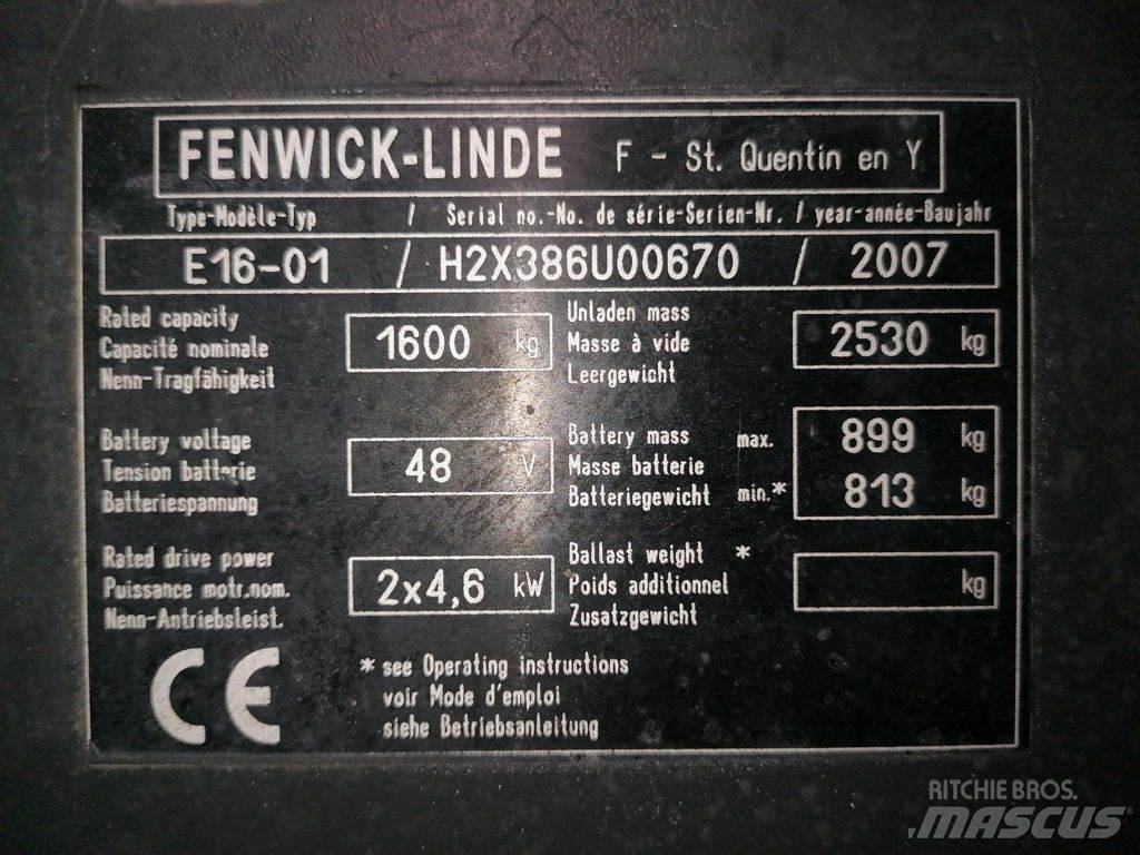 Linde E16-01 Wózki elektryczne