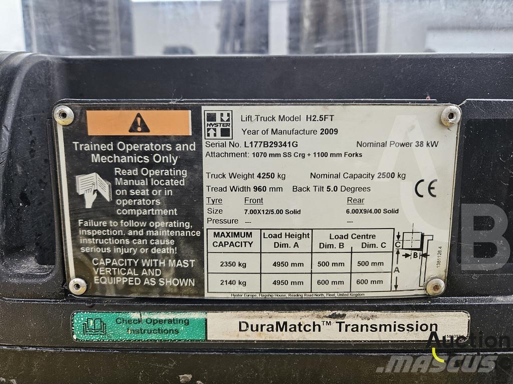 Hyster H2.5 FT Wózki LPG