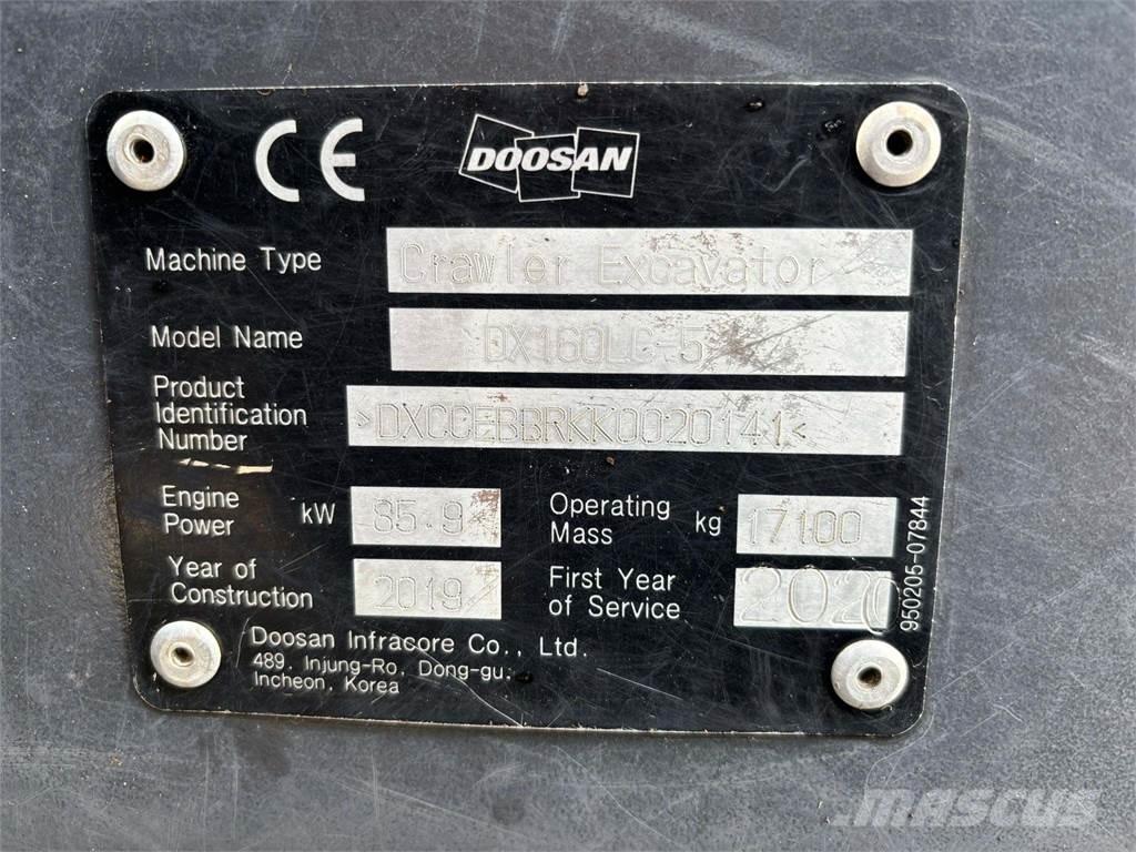 Doosan DX160HLC-5 Koparki gąsienicowe