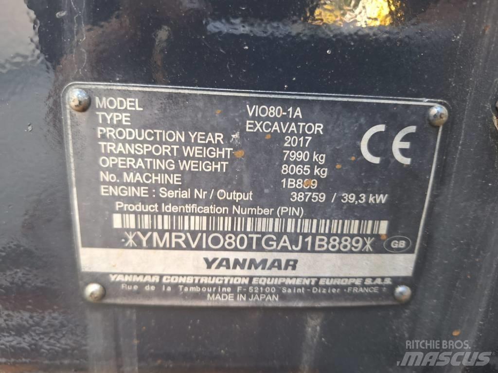 Yanmar Vio 80-1A Midikoparki  7t - 12t