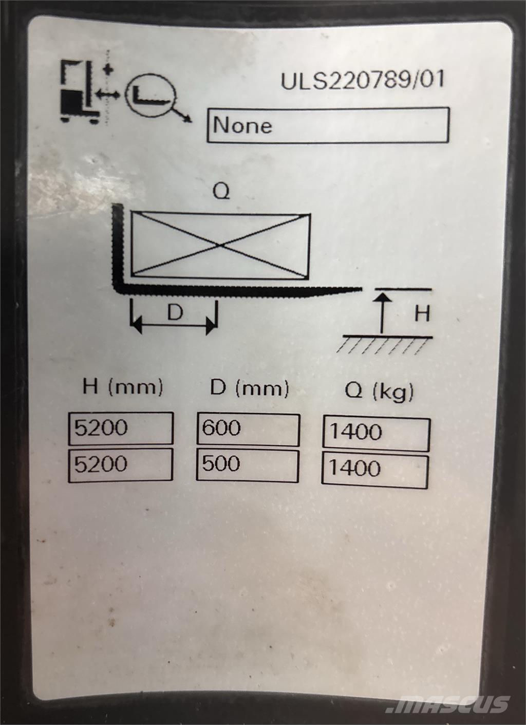Atlet ULS140 Wózki widłowe wysokiego składowania
