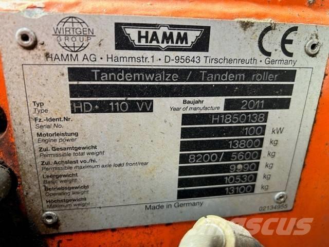 Hamm HD 110 Walce dwubębnowe
