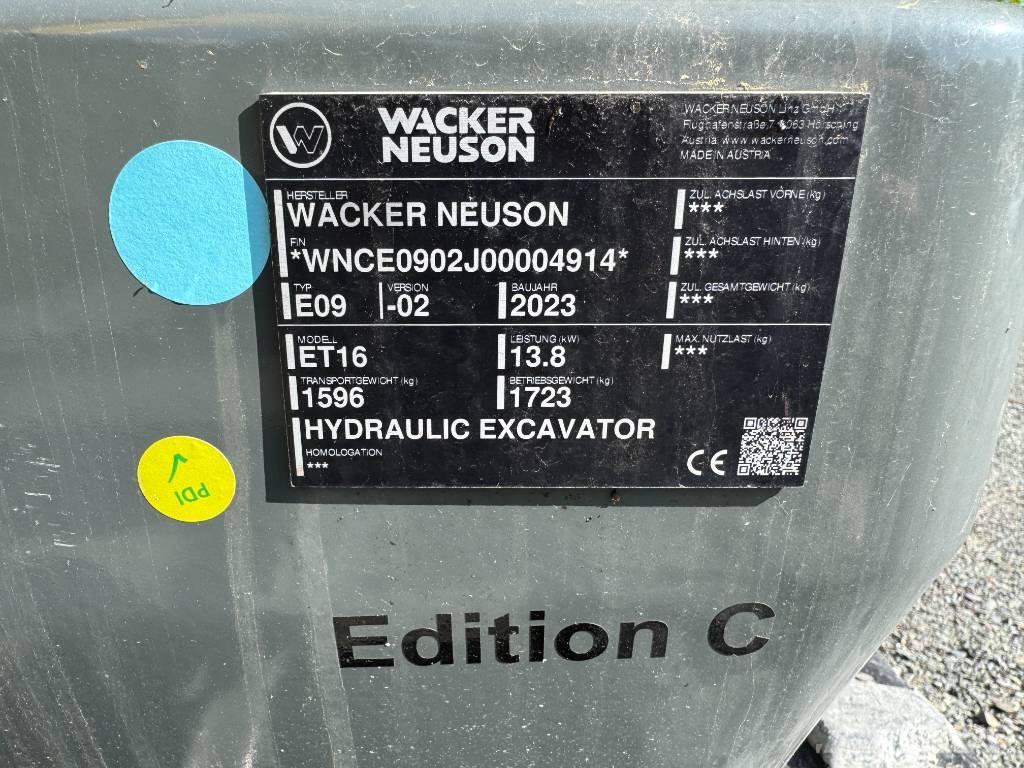 Wacker Neuson ET16 Koparki gąsienicowe