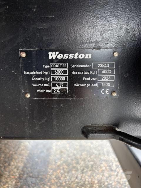  wesston Tippvagn Przyczepy wywrotki