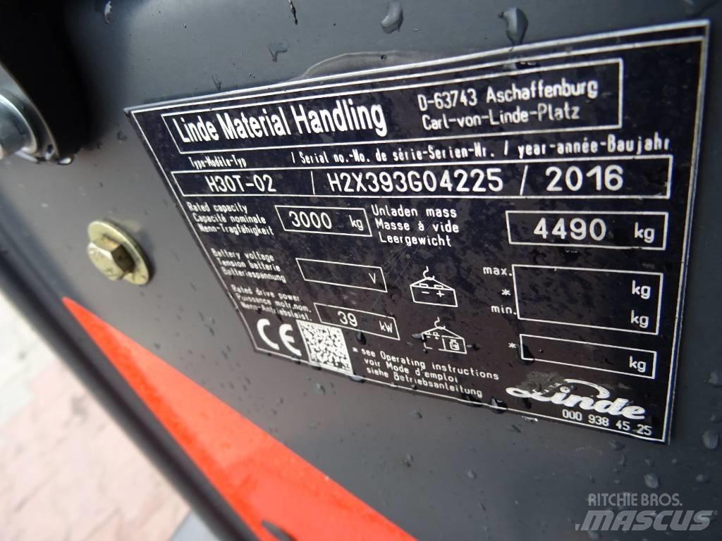 Linde H30T-02 Wózki LPG