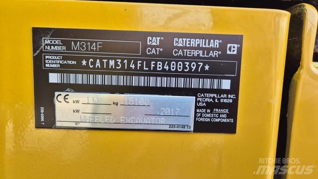 CAT M 314 F Koparki kołowe