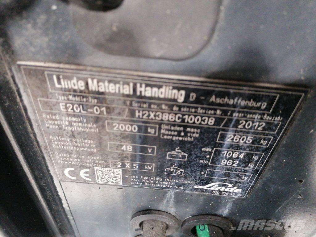 Linde E20L-01 Wózki elektryczne