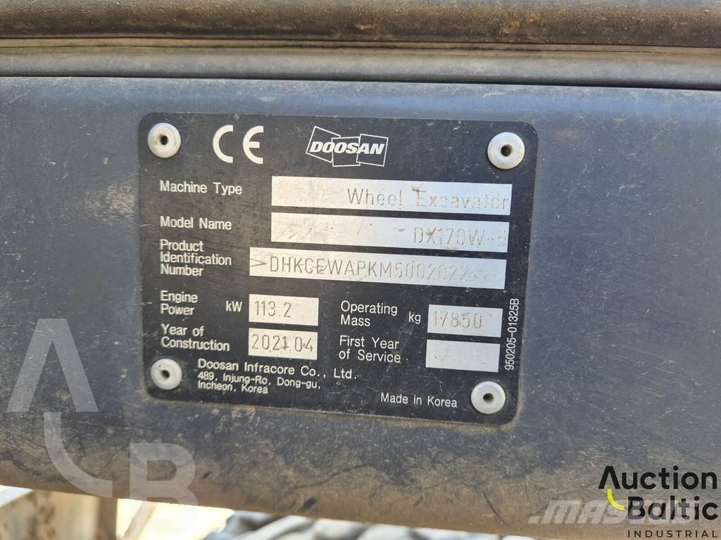Doosan DX 170 W-5 Koparki kołowe