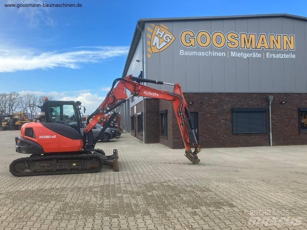 Kubota KX080-4a Midikoparki  7t - 12t