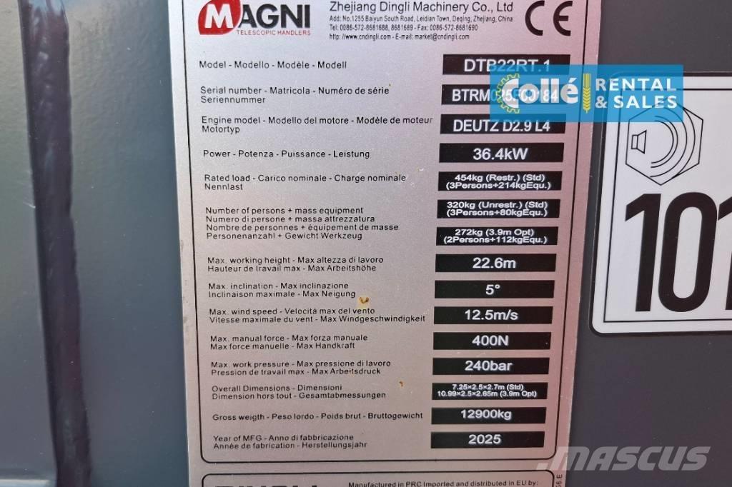 Magni DTB 22 RT | 2025 Podnośniki teleskopowe