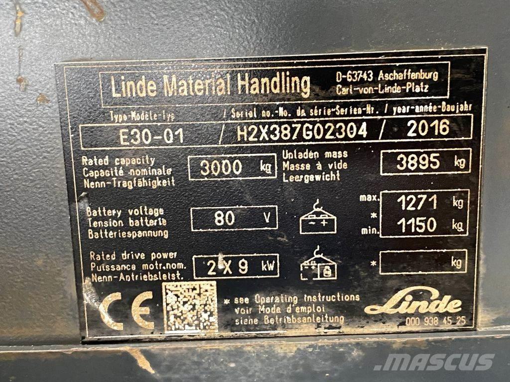 Linde E30-01 Wózki elektryczne