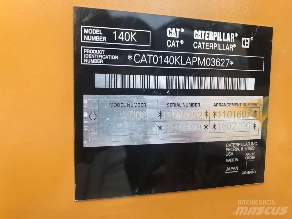 CAT 140k Równiarki