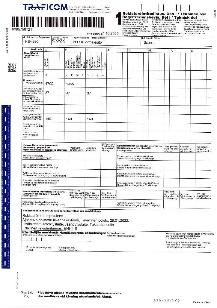 Scania R 500 Samochody ciężarowe ze skrzynią zamkniętą