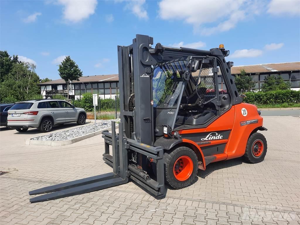 Linde H80T-900 Wózki LPG