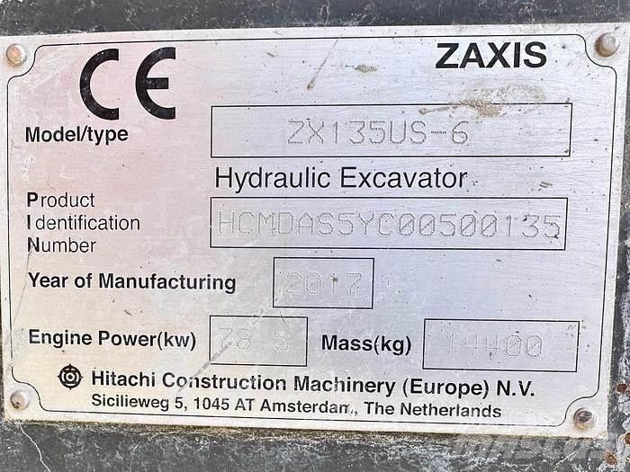 Hitachi ZX135US-6 Koparki specjalne