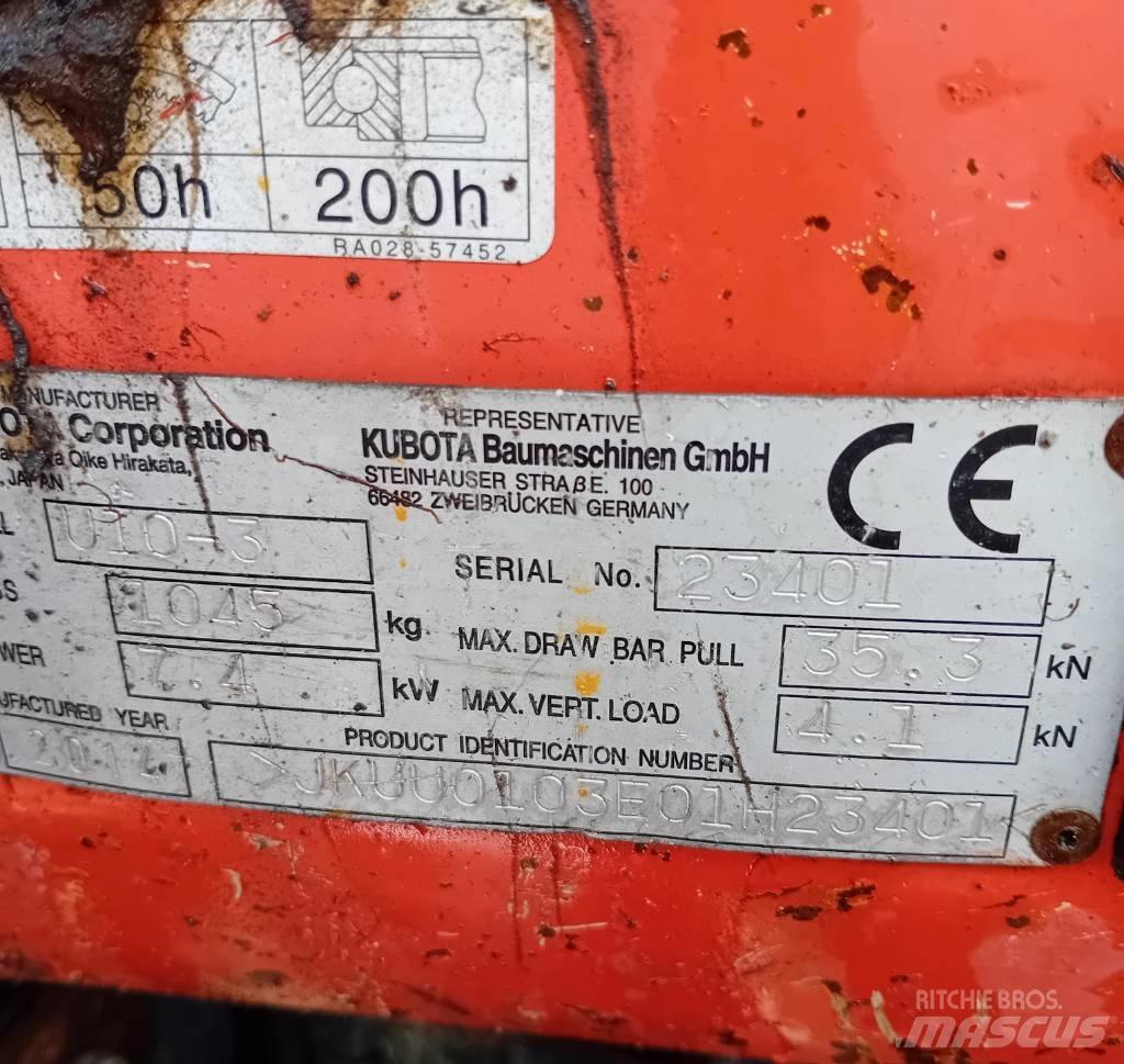 Kubota U 10-3 Minikoparki