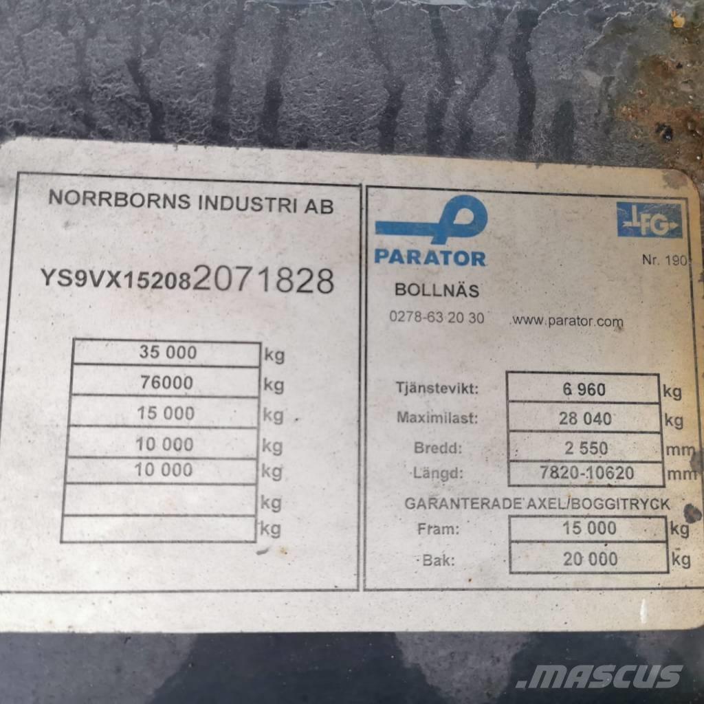 Parator VX 15-20 Przyczepy ze skrzynią zamkniętą