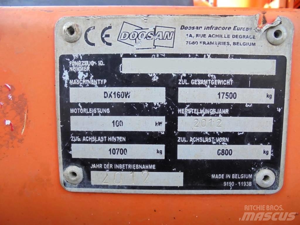 Doosan DX 160 W Koparki kołowe