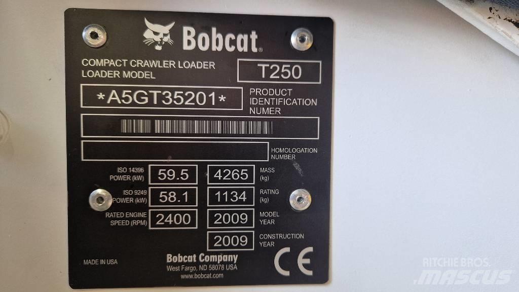 Bobcat T 250 Ładowarki gąsienicowe