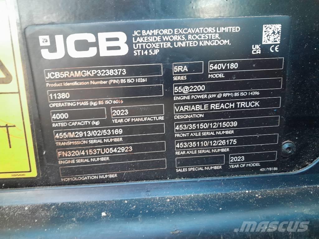 JCB 540.180 Ładowarki teleskopowe
