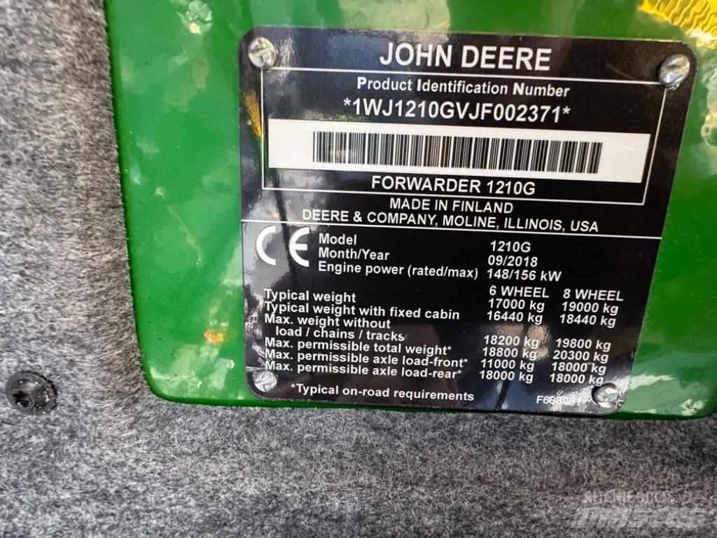 John Deere 1210 G Forwardery