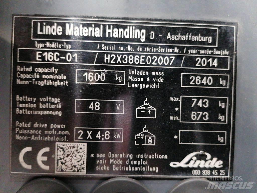 Linde E16C-01 Wózki elektryczne