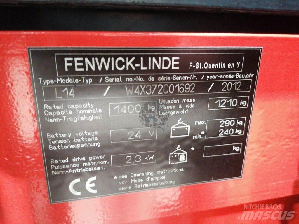 Linde L14 Wózki widłowe unoszące z dyszlem