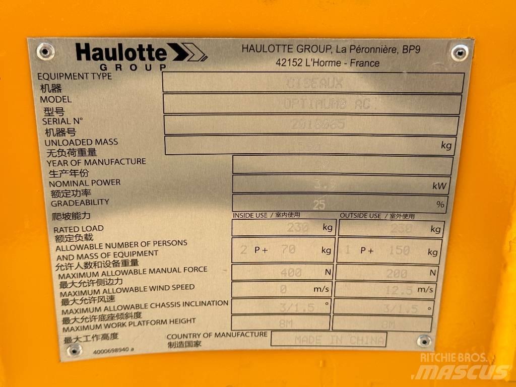 Haulotte OPTIMUM 8 Podnośniki nożycowe