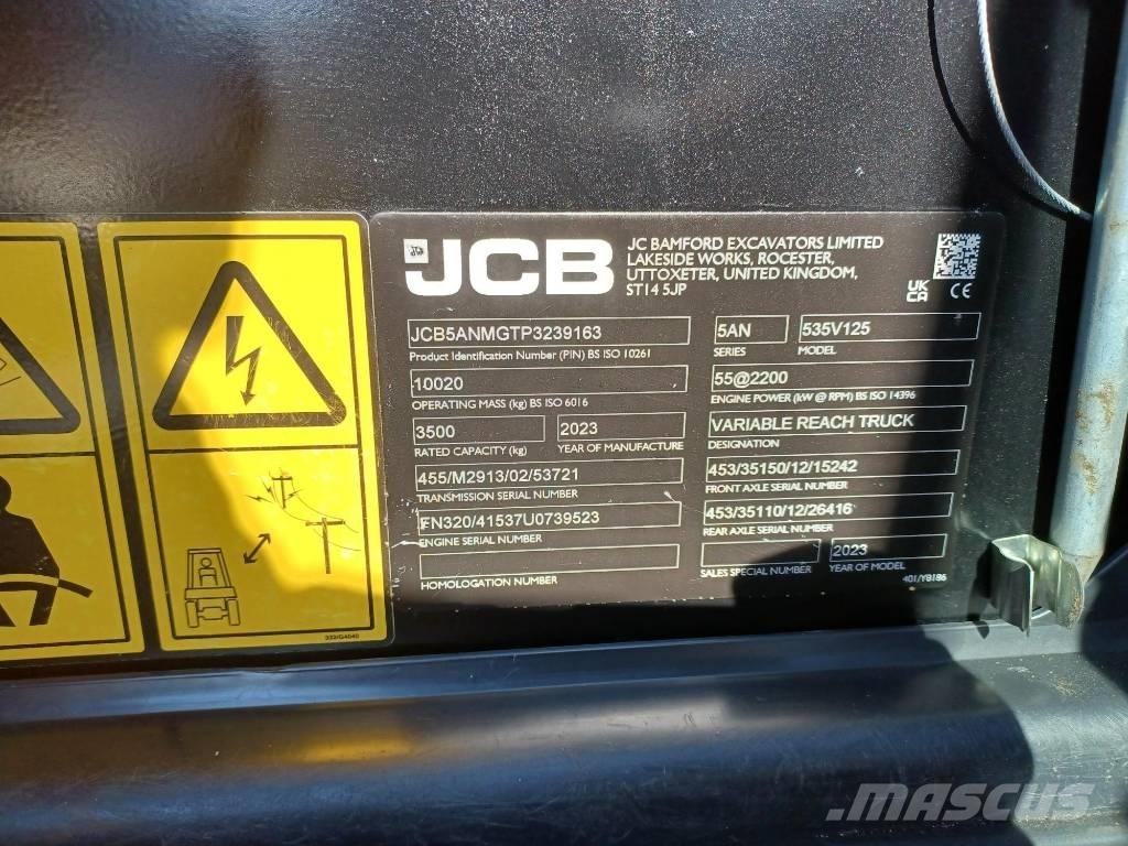 JCB 535-125 Ładowarki teleskopowe