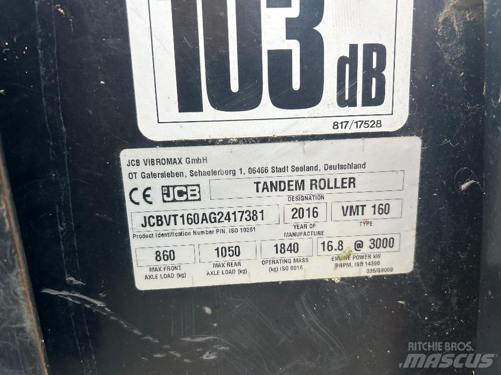 JCB VMT160-80 Walce dwubębnowe