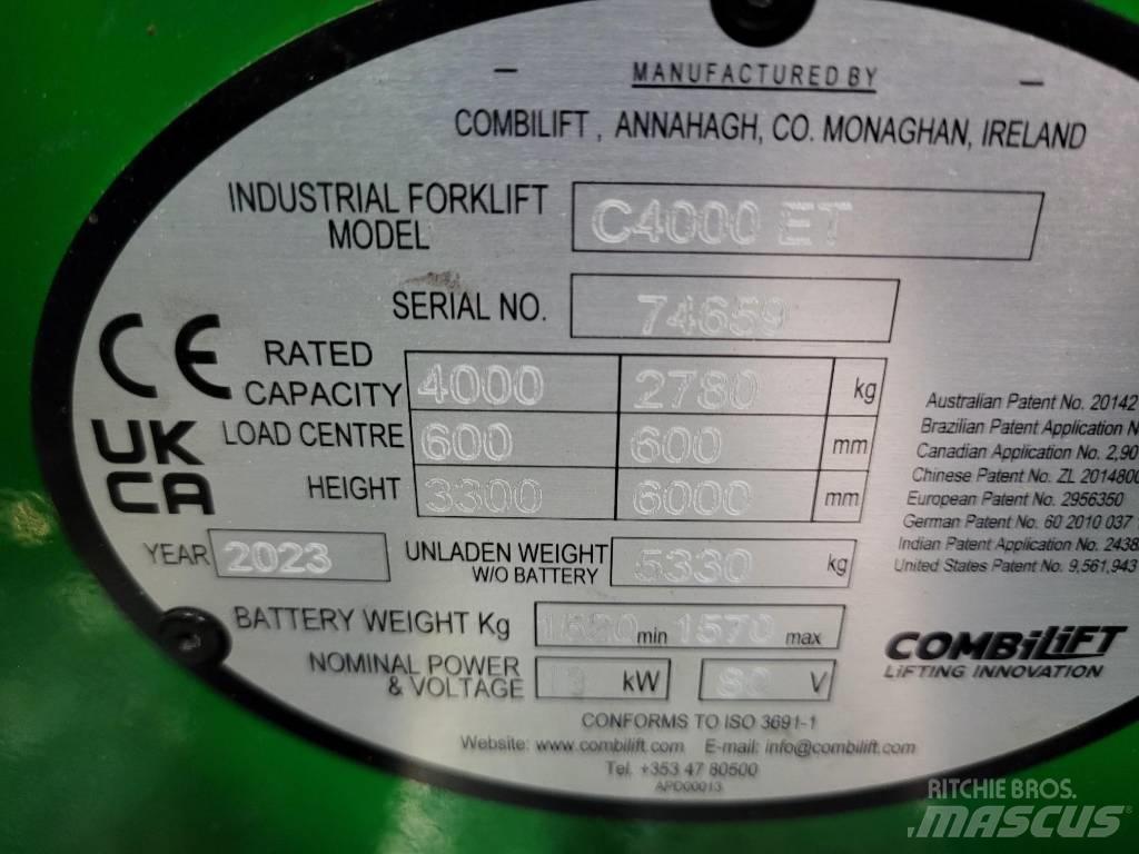 Combilift C4000ET Wózki widłowe czterokierunkowe