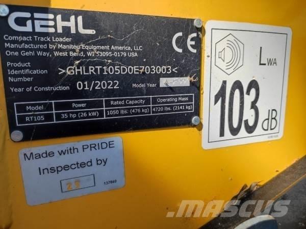 Gehl RT105 Ładowarki gąsienicowe
