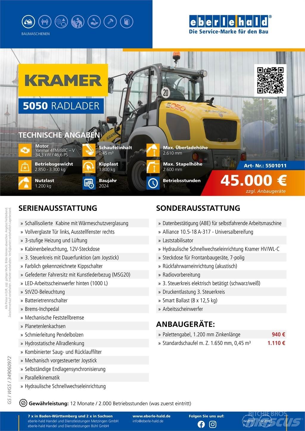 Kramer 5050 Ładowarki kołowe