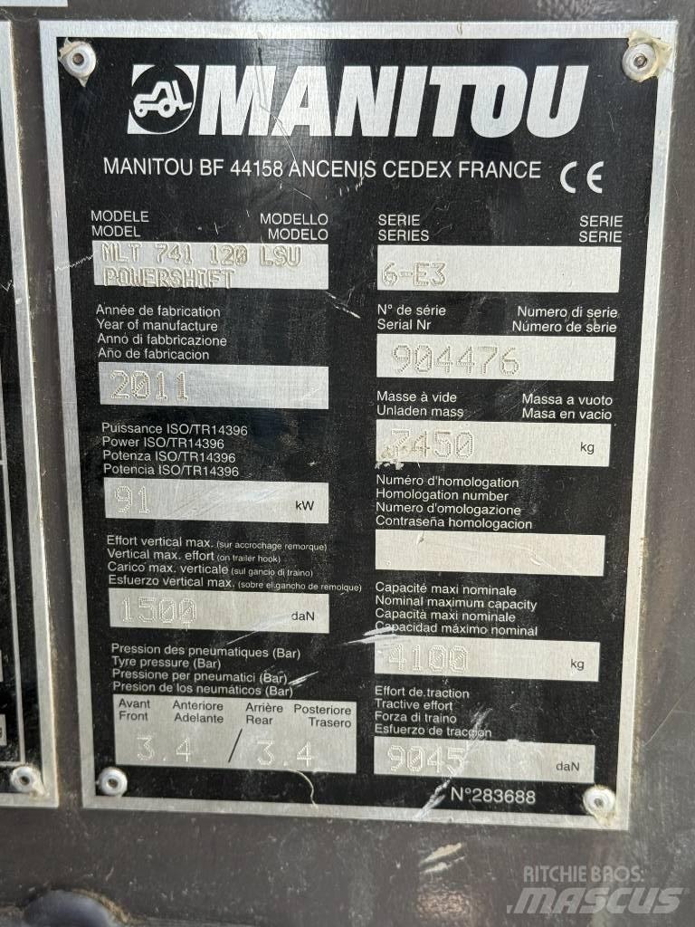 Manitou MLT 741-120 Ładowarki teleskopowe