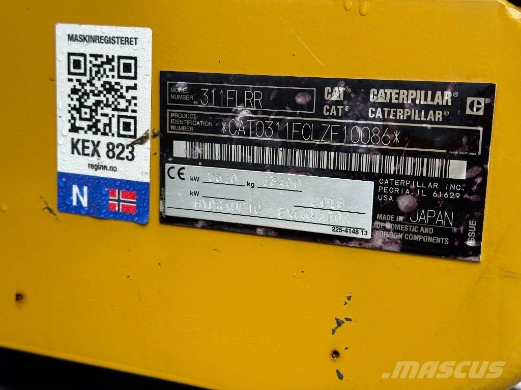 CAT 311 FL RR Koparki gąsienicowe