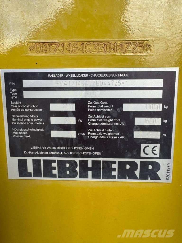 Liebherr 580 Ładowarki kołowe