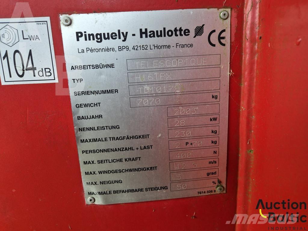 Haulotte H 16 TPX Podnośniki przegubowe