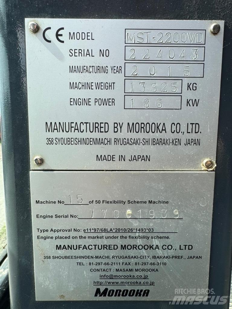 Morooka MST 2200 V D Wozidła gąsienicowe
