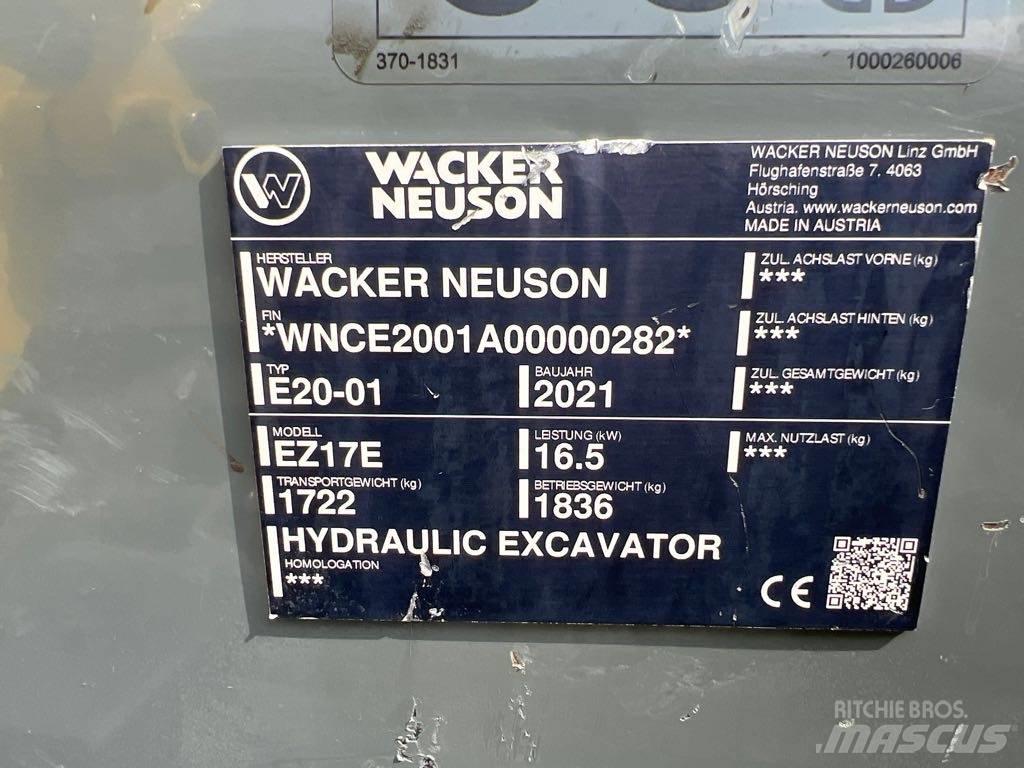 Wacker Neuson EZ17e Koparki gąsienicowe