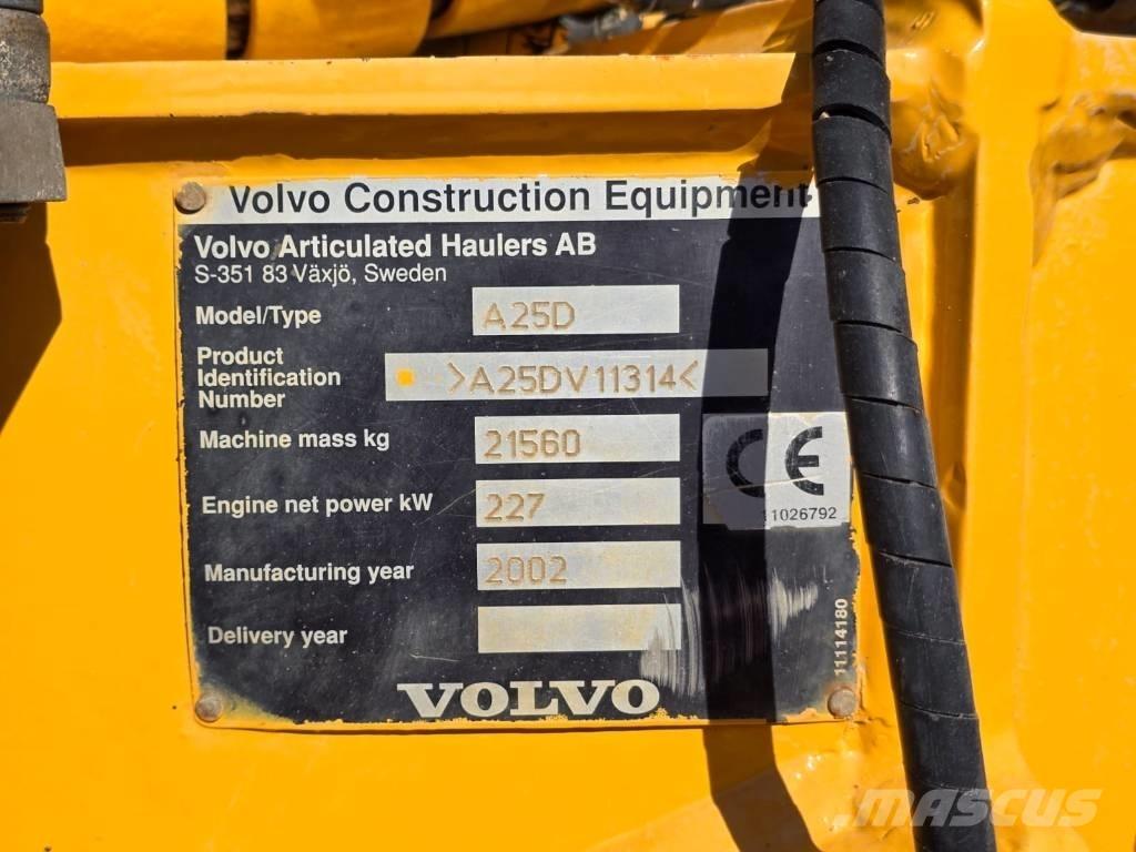 Volvo A25 D Wozidła kolebkowe