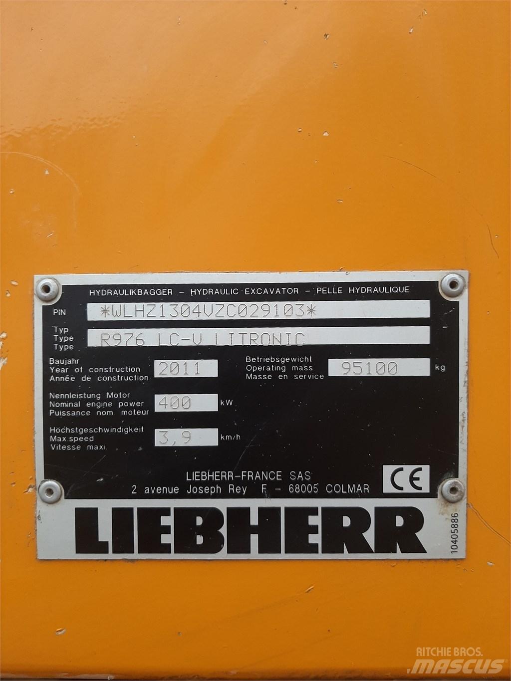 Liebherr 976 Koparki gąsienicowe