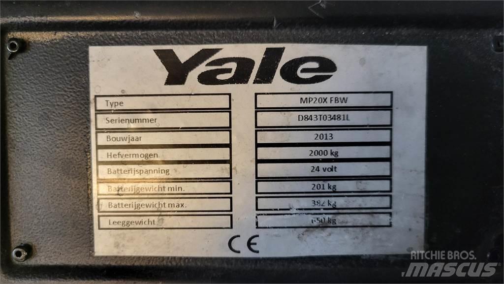 Yale MP20X 2013 Wózki widłowe unoszące