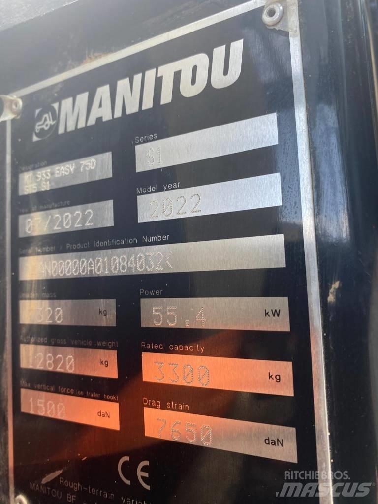 Manitou MT 933 Easy Ładowarki teleskopowe