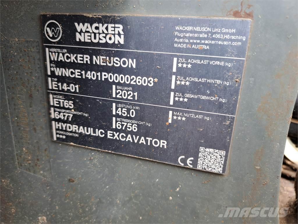 Wacker Neuson ET65 Koparki gąsienicowe