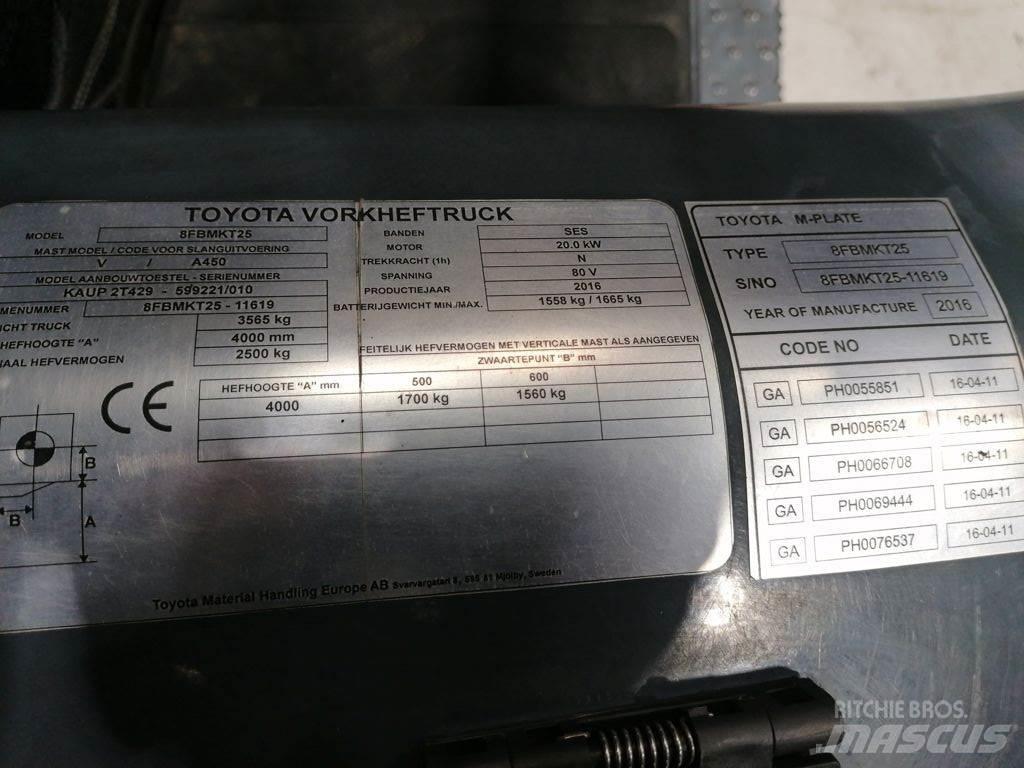 Toyota 8FBMKT25 Wózki elektryczne